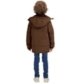 thumbnail image 4 of WenVen Big Boy's Winter Coat Puffer Jacket Snow Parka with Detachable Hood Coffee 18/20, 4 of 11