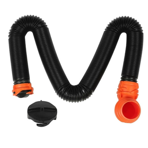 Rv Sewer Hose Extension Kit Pp 90 Swivel Fitting Wear Resistance For Camper Motorhome Caravan 4.5m/14.8ft