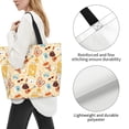 thumbnail image 3 of Bingfone Canvas Tote Bag for Women with Inner Pocket Aesthetic Cute Shopping Tote Bags Reusable Grocery Bags- Summer Travel, 3 of 8