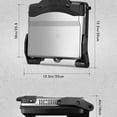 thumbnail image 2 of Panini Press Grill, Gourmet Sandwich Maker Non-Stick Coated Plates 11" x 9.8", Opens 180 Degrees to Fit Type or Size of Food, Stainless Steel Surface and Removable Drip Tray, 4 Slice, 2 of 5