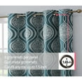 thumbnail image 2 of THD Sophia 100% Complete Blackout Privacy Energy Efficient Grommet Window Treatment Curtains - Pair, 2 of 5