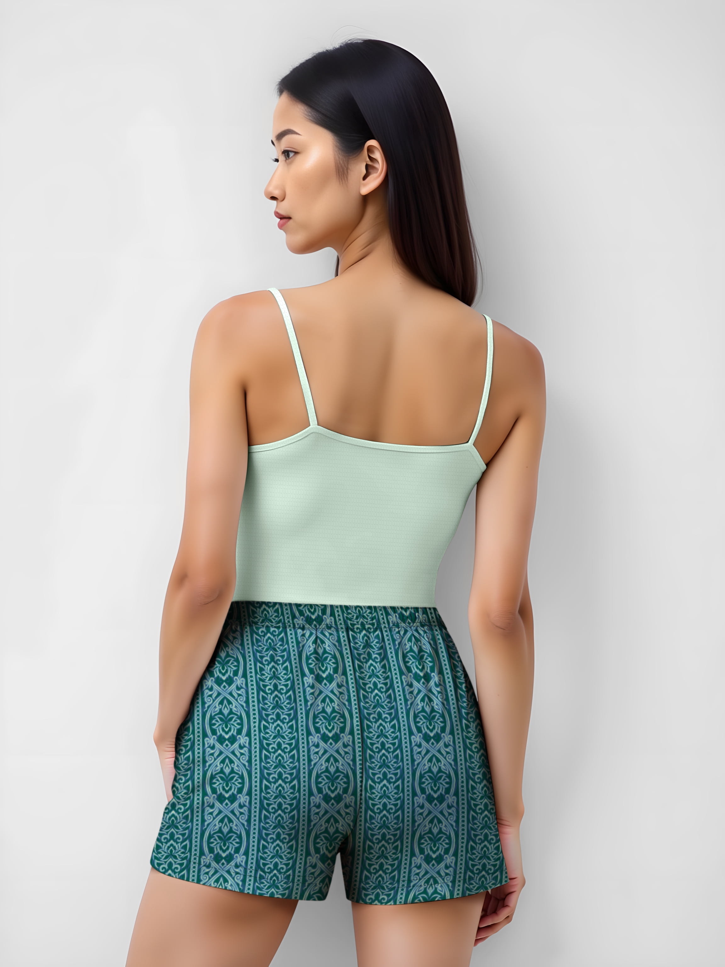 The White Lotus Women's and Women's Plus On Holiday Sleep Cami and Shorts Set, 2-Piece, Sizes XS-3X