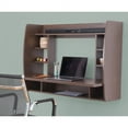 thumbnail image 2 of Wall Mount Laptop Office Desk with Shelves, 2 of 6