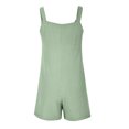 thumbnail image 7 of Women's Summer Cotton Linen Rompers Overalls Jumpsuit - Comfortable, Stylish, and Convenient, 7 of 7