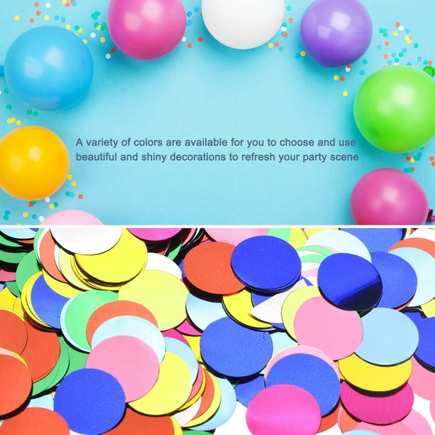 Confettis métalliques, idéaux pour anniversaire/mariage/célébration, or