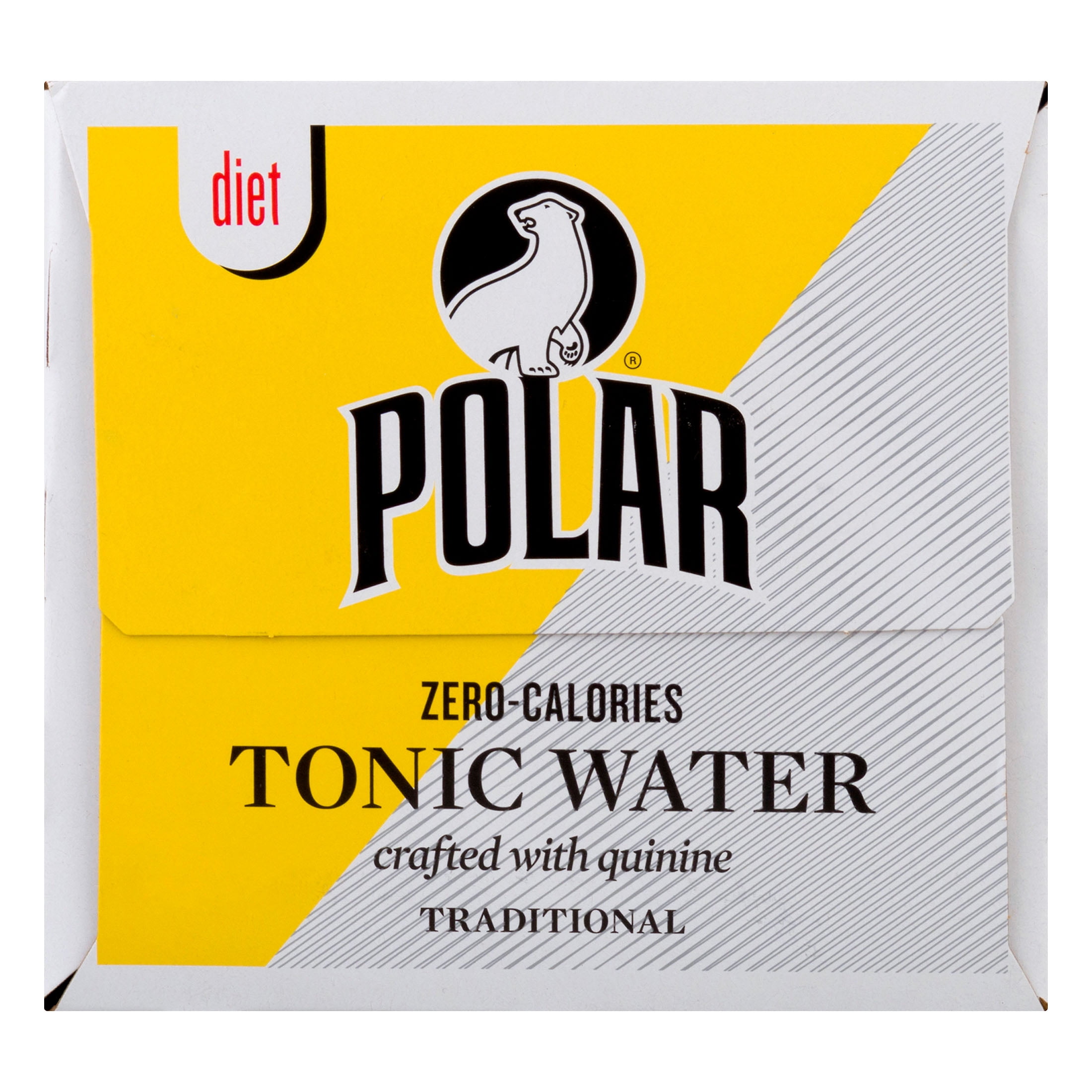 Polar Beverages, Diet Tonic Water, 7.5 fl oz Aluminum Cans, 6 Count, Caffeine Free