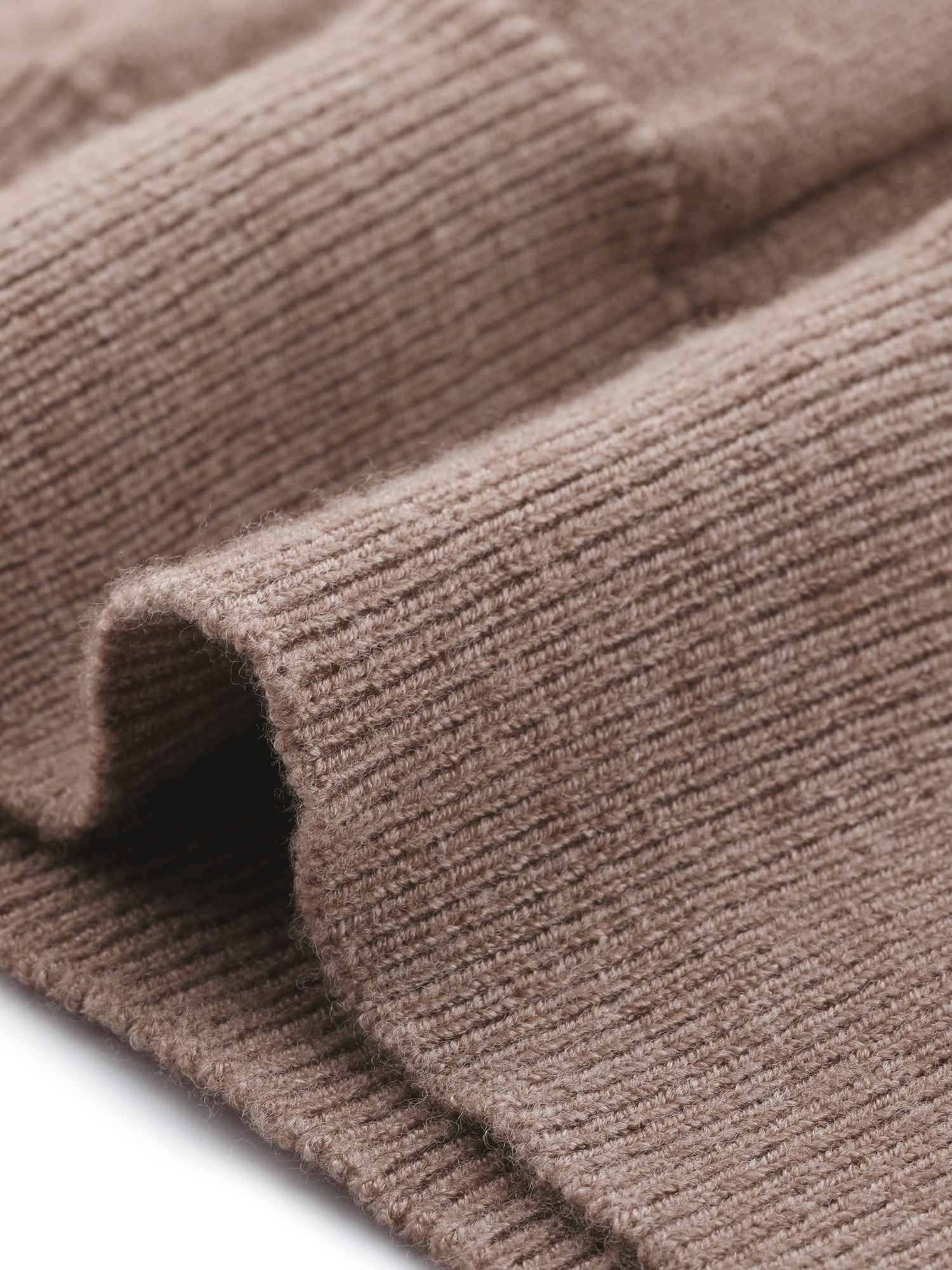 DARING DIVA Long Sleeve Turtleneck Knit Pullover Sweater M Coffee