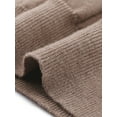 thumbnail image 5 of INSPIRE CHIC Mock Neck Sweater for Women's  Long Sleeve Ribbed Knit Pullover Top XS Coffee, 5 of 6