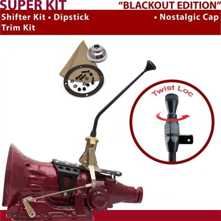 American Shifter C4 Shifter Kit Black 12 in. Trim Kit Dipstick for F75D8