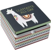 Primitives by Kathy Inspirational Hinged Box, Llamaste All Day