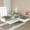 White + Pine + Twin, variant on Luckynote L-shaped Platform Bed with Trundle and Drawers Linked with built-in Desk,Twin,White