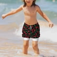 thumbnail image 5 of Rocae Cherry for Teen Beach Trunks Boys Swim Trunks with Compression Liner Quick Dry Board ShortsMedium, 5 of 9
