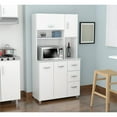 thumbnail image 2 of Inval Armoire de Rangement de Cuisine Blanche, 2 of 9