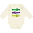 thumbnail image 3 of Inktastic Mardi Gras Holiday Alligators Boys or Girls Long Sleeve Baby Bodysuit, 3 of 5