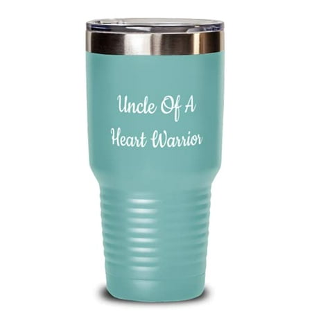 

Uncle Of A Heart Warrior Uncle 30oz Tumbler Perfect Uncle Stainless Steel Tumb