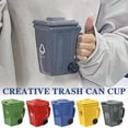 thumbnail image 2 of Creative Trash Bin Ceramic Mug with Lid and Spoon, Funny Recycling Bin Coffee Mug, Novelty Trash Can Shaped MugDrinking Tea Cup, Unique Gift for for Office, Coworkers, Home Desk, Daily Use, 2 of 7