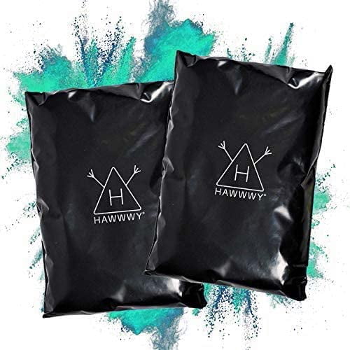 Hawwwy Colored Powder for Gender Reveal, Color Run (12) 70 Grams Pink and Blue Packets