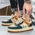 thumbnail image 2 of Lace-up Casual Shoes Men Soft Thick Sole Fashion Comfortable Breathable Flats Sneakers Student Platform Outdoor Walking Shoes, 2 of 11