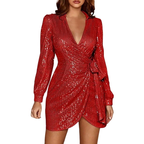 TJAZFJPA Garden Party Dresses for Women Women's Party Fashionable and Sexy V Neck Lace Up Beaded Waist High End Evening Dress Casual Skirt Two Piece Dress for Women Club Dresses for Women