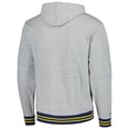 thumbnail image 3 of Men's Mitchell & Ness Heather Gray Michigan Wolverines Pullover Hoodie, 3 of 3