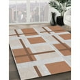 thumbnail image 3 of Ahgly Company Machine Washable Indoor Round Transitional Gold Brown Area Rugs, 4' Round, 3 of 7