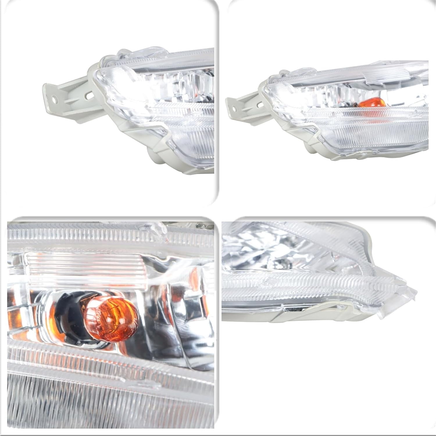 EPOTOOR Fog Light Assembly Driver and Passenger Side Replacement for 2015-2017 Camry LE SE 8151006050, 8152006050, TO2531153, TO2530153