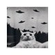 thumbnail image 2 of [100% Cotton] Alien Cat UFO T-Shirt - Classic Fit, Round Neck, Black, Adult Casual Soft, 2 of 7
