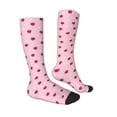 thumbnail image 3 of Fotbe Strawberry And Heart print Women's Men's Novelty Crew Socks Cotton Socks Knee High Socks for Walking,Running,Nurses,Pregnancy, 3 of 9
