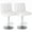 White, variant on CONCETTA Set of 2 Adjustable Swivel Bar Stools in PU Leather, Stylish Counter Seats for Bar, White