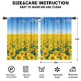 thumbnail image 2 of Blackout Kids Curtains,Blue Sky Sunflower Field Pattern Childrens Insulated Curtains Set Of 2,Bedroom Essentials,Toddler Room Decor 42"x54", 2 of 5