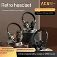 thumbnail image 4 of Wireless Bluetooth headsets Gaming Sports Retro Headsets High Sound Quality Headphones Save to 65% off!, 4 of 5