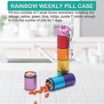 thumbnail image 4 of S Portable Pill Case Keychain For Travel, 2 Pack Aluminium Alloy S Pill Box, 4 of 4