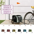 thumbnail image 3 of vidaXL Pet Bike Trailer Dog Cargo Bicycle Stroller Oxford Fabric and Iron, 3 of 36