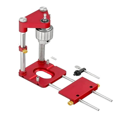 

Drill Locator Hole Drill Guide Dowel Jig Convenient Labor Saving Woodworking Drilling Template Guide Tool for Home Red