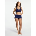 thumbnail image 2 of No Boundaries Seamless Racerback Bralette and Boyshort Set, 2-Piece, Women's XS-XXXL, 2 of 5