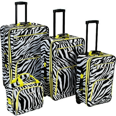 Rockland Luggage Fashion 4 Piece Expandable Luggage Set, Multiple Colors