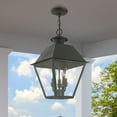 thumbnail image 6 of 27220-61 Livex Lighting Wentworth - 3 Light Large Outdoor Pendant In Classic Style-19 Inches Tall and 12 Inches Wide-Charcoal Finish, 6 of 11