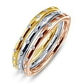 thumbnail image 4 of Lafonn Classic Sterling Silver Tri-Color Plated Simulated Diamond Ring (0.54 CTTW), 4 of 5