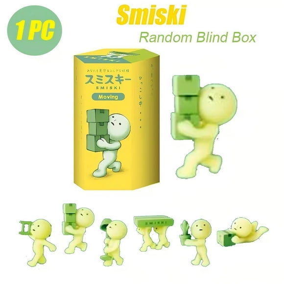 Smiski Blind Box Glow In The Dark Moving Series Mini Figure 1pc Random Blind Box