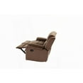thumbnail image 6 of Modern Chocolate Padded Suede Loveseat 61" for Living Room Furniture with Metal Reclining, 6 of 25