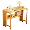 Multi-Purpose Folding Desk & Dining Table - Compact Wood Workstation ...