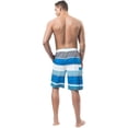 thumbnail image 4 of Men's Swim Trunks, Quick Dry Board Shorts, Colorful Stripe Swimming Shorts, 4 of 6