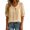 Yellow, variant on Vrorvz Women's Short Sleeve Top Button down Collared Tops Summer Casual Fashion Dressy Blouse for Ladies