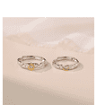 thumbnail image 2 of 2 Anillos De Sol Y Luna 925 Plata Para Pareja Promesa Regalo Xtellar Plateado Ajustable, 2 of 3