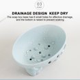 thumbnail image 5 of Btomtd Ceramic Soap Dish in Cute Shape, Self Draining Soap Holder for Bathroom, Soap Case and Tray To Keep Bar Soap Dry and Clean, Blue, 5 of 7