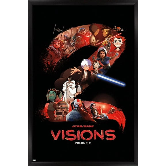 Star Wars: Visions Season 2 - One Sheet Wall Poster, 14.725" x 22.375" Framed