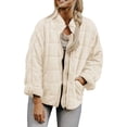 thumbnail image 2 of Uinagy Women's Solid Color Stand Collar Cotton Jacket, 2 of 5