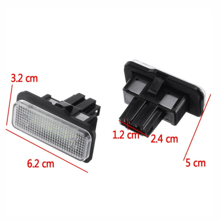 GLFSIL For MERCEDES BENZ LED License Plate Light W203(5D) Wanon W211 W219  6500K 