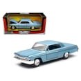 thumbnail image 1 of Auto de colección a escala 1/24 NewRay Chevrolet Impala SS 1962 azul, 1 of 1