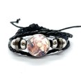 thumbnail image 3 of Project SEKAI Anime Akiyama Mizuki Nightcord pulsera de cuentas de Metal a presión de vidrio, pulsera de cuero trenzada negra para mujer, regalo, 3 of 5